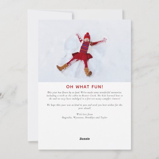 Kaart voor kerstmis | Alles Merry (Achterkant)