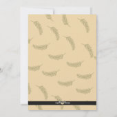 Kaart voor kerstmis | Chalkboard Floral (Achterkant)