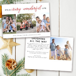 Kaart voor kerstmis | Crazy Wonderful Life