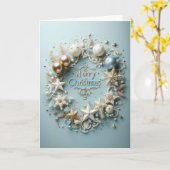 Kaart voor Kerstmis - "Een ë van de scintillant" (Gele Bloem)