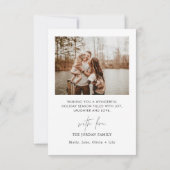 Kaart voor kerstmis | Fotovakantie-Kaart in Archin (Achterkant)