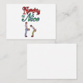 Kaart voor kerstmis Humor Notitiekaartje (Voorkant / Achterkant)