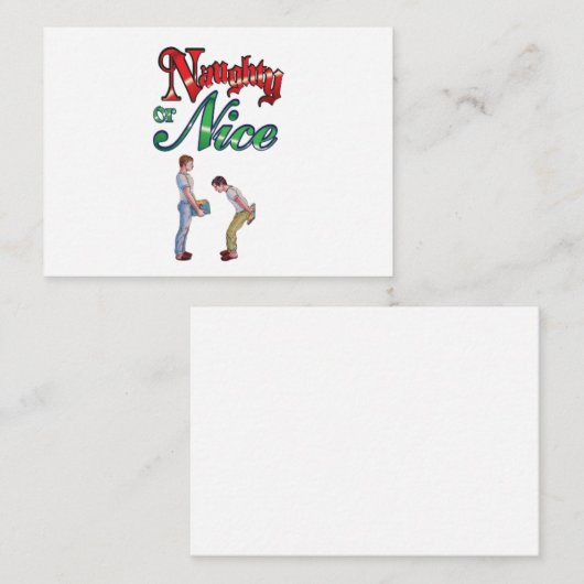 Kaart voor kerstmis Humor Notitiekaartje (Voorkant / Achterkant)