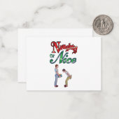 Kaart voor kerstmis Humor Notitiekaartje (Voorkant / Achterkant in situ)
