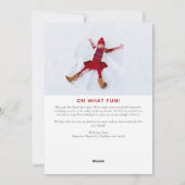 Kaart voor kerstmis | Lachen over de hele weg (Achterkant)