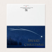 Kaart voor kerstmis Nord Star (Buitenkant ongevouwen)