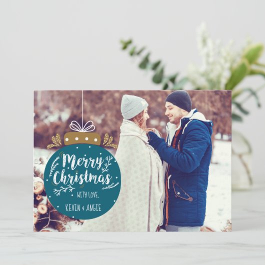 Kaart voor kerstversiering (Staand voorkant)