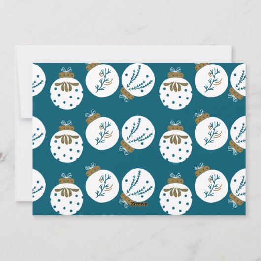 Kaart voor kerstversiering (Achterkant)