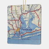  kaart voor kerstversiering van Pensacola Keramisch Ornament (Links)