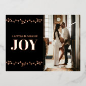 Kaart voor kerstzwangerschappen Gold Foto (Voorkant)