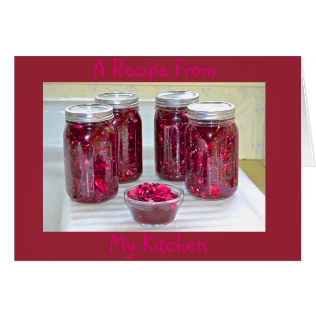 Kaart voor keukengerei (Voorkant Horizontaal)