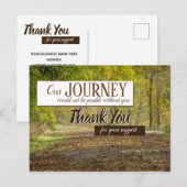 Kaart voor klantwaardering - zakelijke reis (Voorkant / Achterkant)