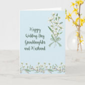 Kaart voor kleindochter en echtgenoot (Gele Bloem)