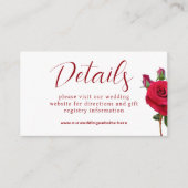 Kaart voor kleine details bruiloft Website (Voorkant)