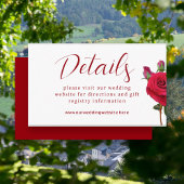 Kaart voor kleine details bruiloft Website
