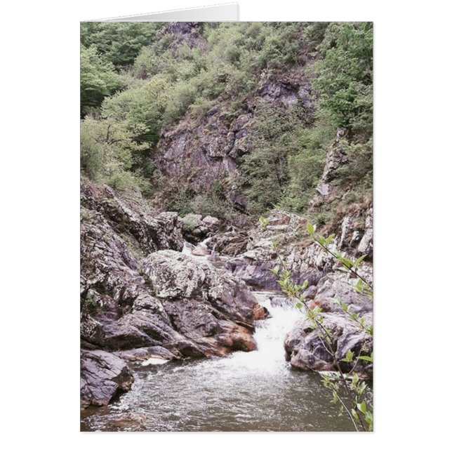 Kaart voor kleine waterval Natuur (Voorkant)
