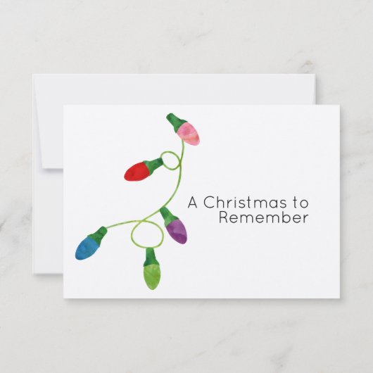 Kaart voor kleurrijke kerstfeestjes voor weduwscha (Achterkant)