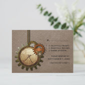 Kaart voor  klok, Mocha (Staand voorkant)