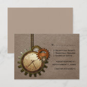 Kaart voor  klok, Mocha (Voorkant / Achterkant)