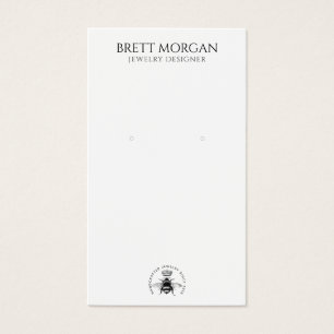 Kaart voor koningin-bijen die juwelen tentoonstell