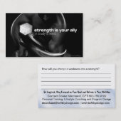 Kaart voor krachttraining visitekaartje (Voorkant / Achterkant)