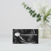 Kaart voor krachttraining visitekaartje (Staand voorkant)