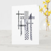 Kaart voor kruisbevestiging (Gele Bloem)