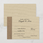 Kaart voor landelijk Westerne rustieke respons (Voorkant / Achterkant)