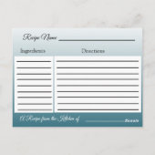 Kaart voor late blauwe en goudvlinder (Achterkant)