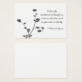 Kaart voor liefdadigheidsdoeleinden voor zwarte en (Voorkant /achterkant)