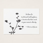 Kaart voor liefdadigheidsdoeleinden voor zwarte en (Voorkant)