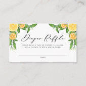 Kaart voor luiers en Sinaasappels Baby shower Plaatskaartje (Voorkant)