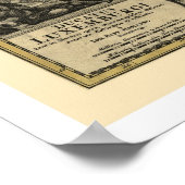 kaart voor Luxemburg - Europa 1712 Poster (Hoek)