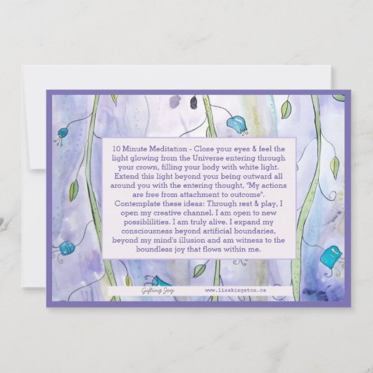 Kaart voor mantra- en bevruchting (Achterkant)