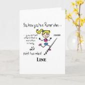 Kaart voor Marathon Runner (Gele Bloem)