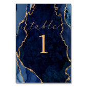 Kaart voor marinesap, marmer & Gold Agate Table (Achterkant)