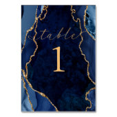 Kaart voor marinesap, marmer & Gold Agate Table (Voorkant)