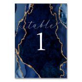 Kaart voor marinesap, marmer & Gold Agate Table (Voorkant)