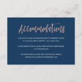 Kaart voor marinevorderingen en Roos Gold Chic Wed (Voorkant)