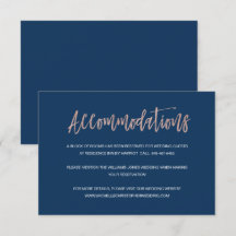 Kaart voor marinevorderingen en Roos Gold Chic Wed