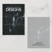 Kaart voor marmer Stone Crystal Earring Display Visitekaartje (Voorkant / Achterkant)