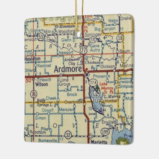  kaart voor meer informatie keramisch ornament (Links)