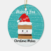 kaart voor meer kerstwensen keramisch ornament (Links)