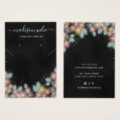 Kaart voor modern Chic jewelry Ketting oorring (Voorkant /achterkant)