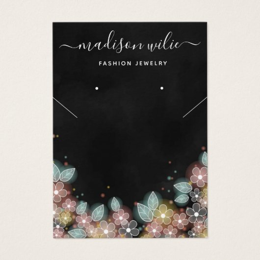 Kaart voor modern Chic jewelry Ketting oorring (Voorkant)