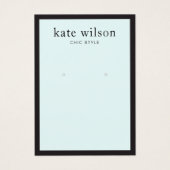 Kaart voor modern Light Blue Earring (Voorkant)