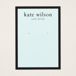 Kaart voor modern Light Blue Earring