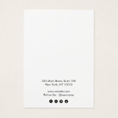 Kaart voor modern zwart-wit oorscherm (Achterkant)