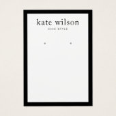 Kaart voor modern zwart-wit oorscherm (Voorkant)