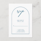 Kaart voor moderne Blauwgroen Arch RSVP-behuizing (Voorkant)